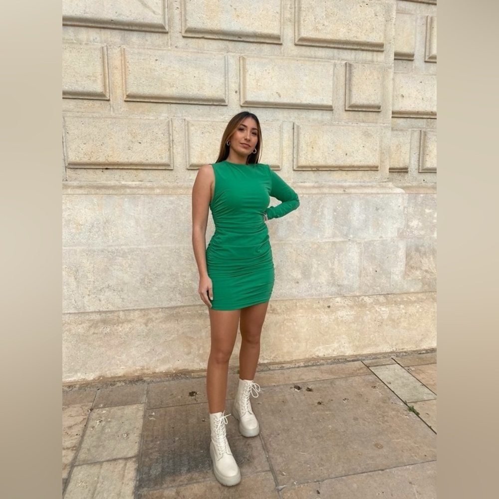 ZARA BLOGGERS FAV ONE SLEEVE OPEN BACK DRESS